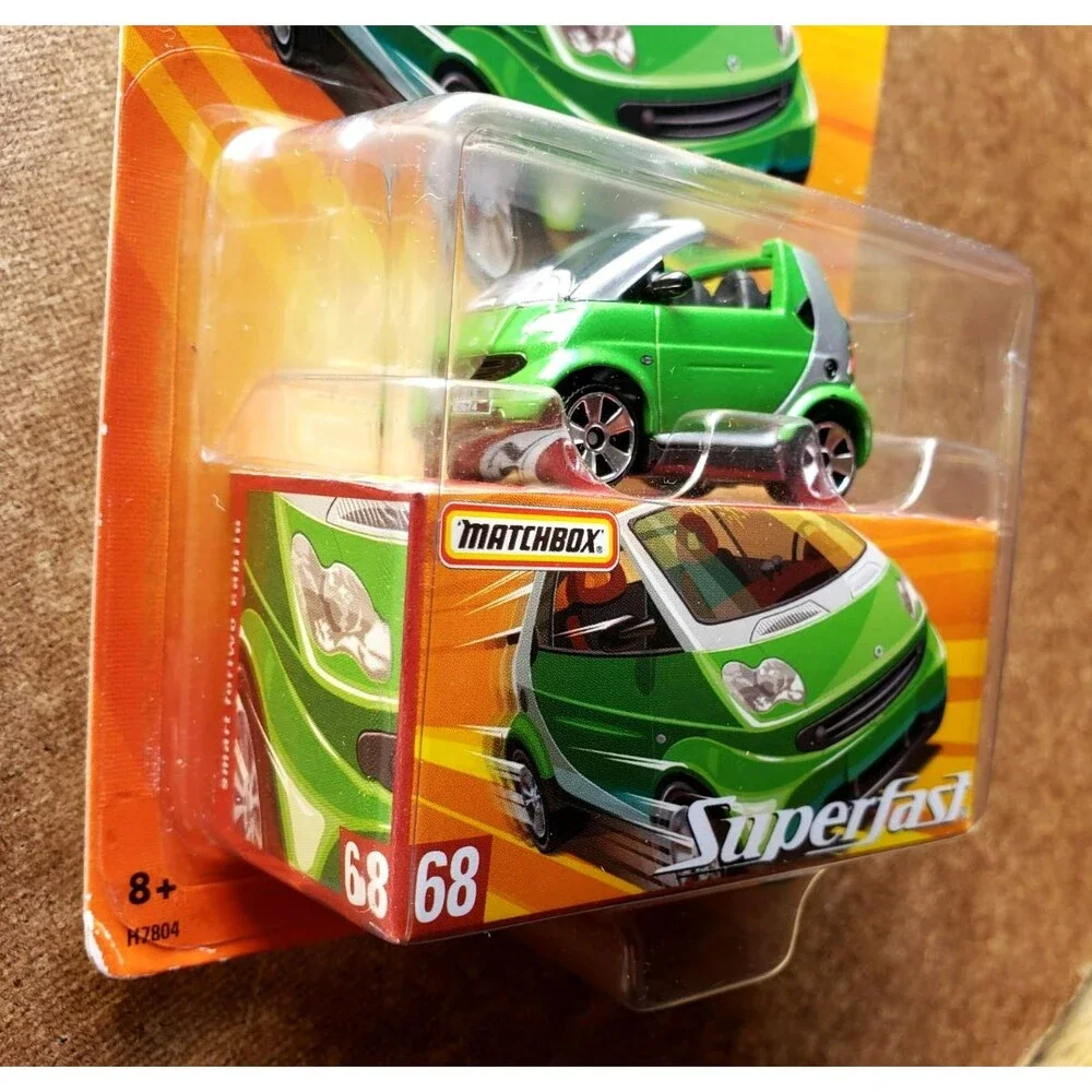 2005 Matchbox Superfast SMART FORTWO CABRIO Green #SF68 LIMITED ED 1/15,500 1:64